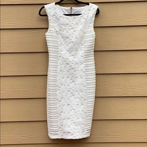 Calvin Klein white lace dress